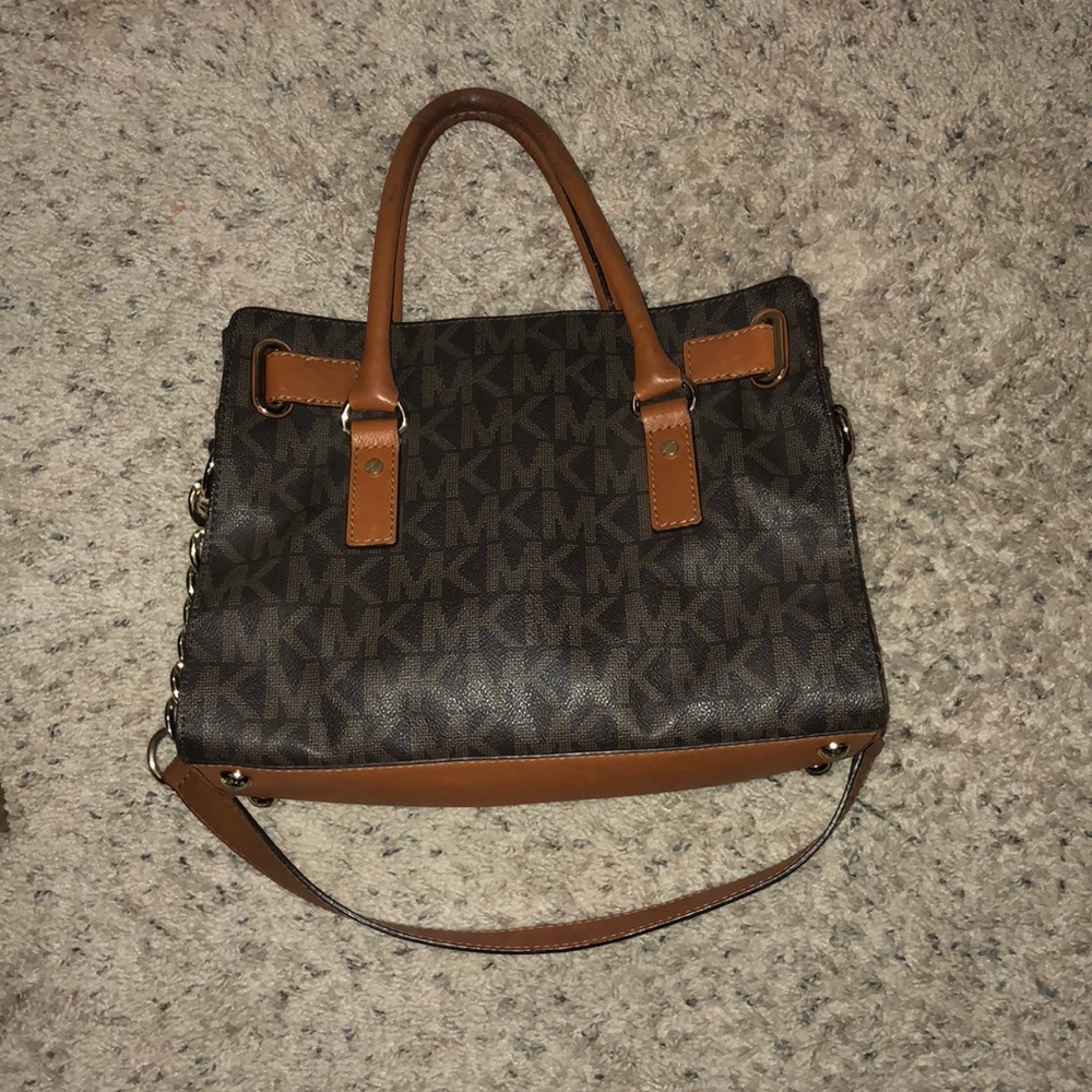 MICHAEL KORS small brown logo purse - Picture 3 of 6